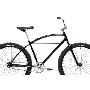 26'' 700C Beach Cruiser Bicycle Black Steel With Coaster Brake