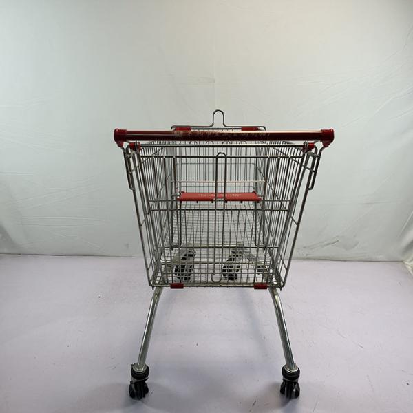 180L General store Galvanized European Market Supermarket Shopping Trolley