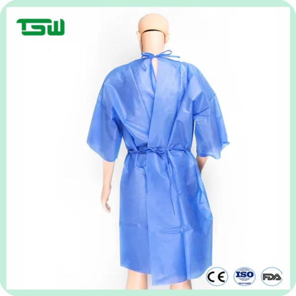 Buy Disposable Short Sleeve Nonwoven Hospital Isolation Gowns at wholesale prices