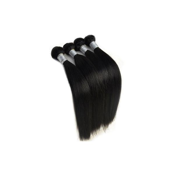 Double Weft Virgin Human Hair Extensions Milk Straight / Body Wave Bundles