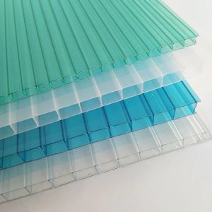 4mm Clear Polycarbonate Greenhouse Panels PC Hollow Sunlite Sheet