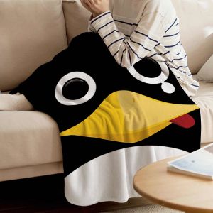 100*140cm Printed Flannel Blanket , Warm Thickened Fleece Blanket