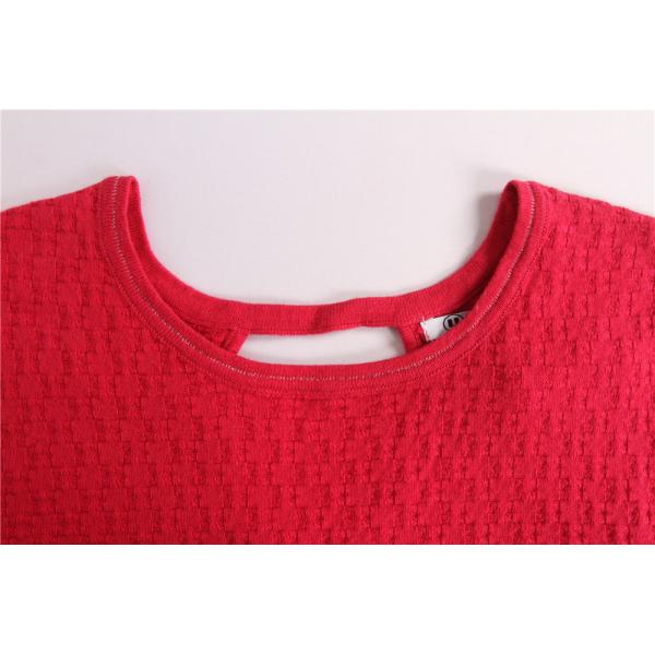 18% Polyamide Ladies Loose Knitted Sweater Pullover Long 46/48