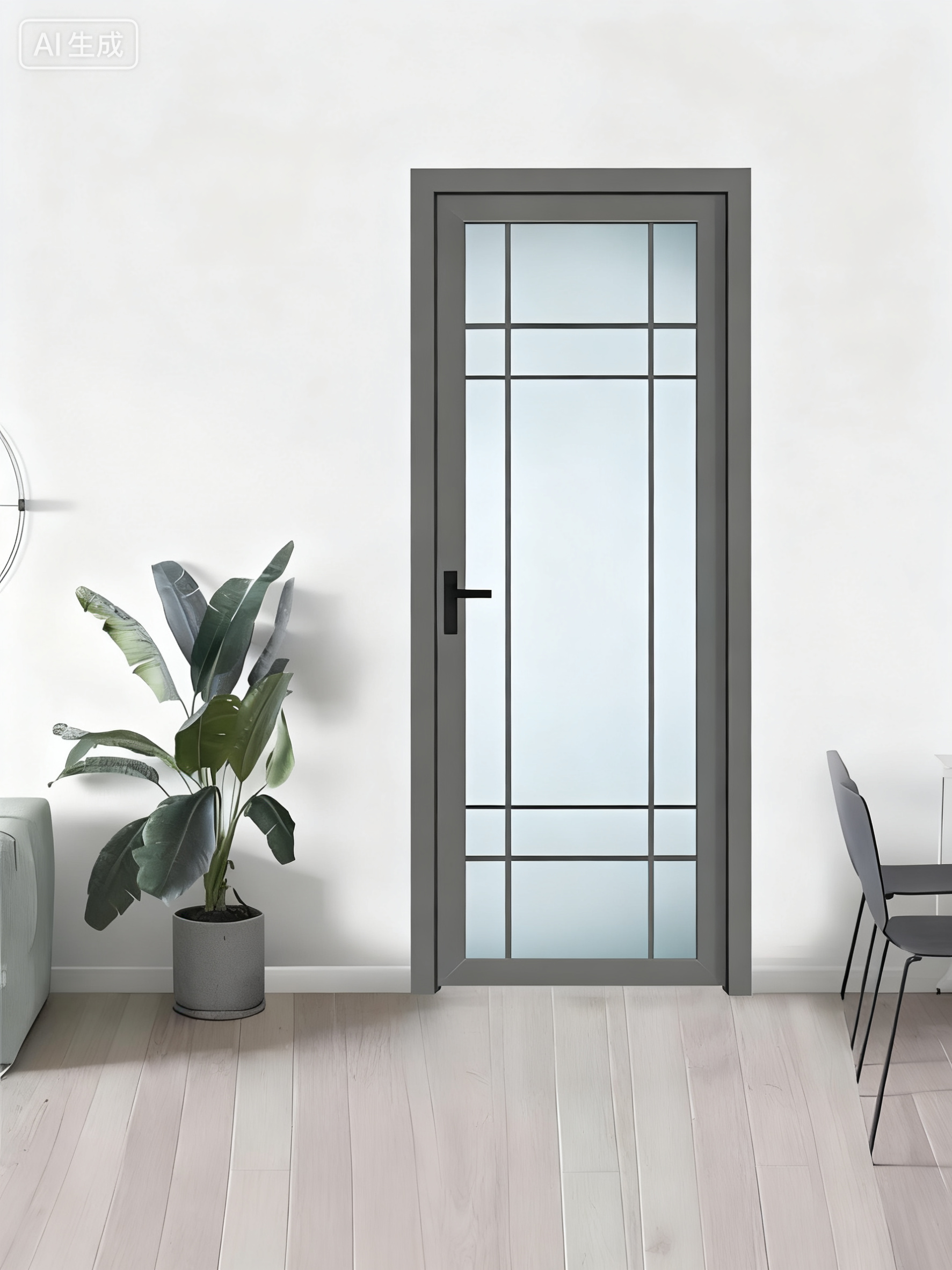 Buy cheap GC70 Aluminium Double Glass Swing Door 1.2mm-2.0mm Aluminium Casement Door from wholesalers
