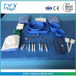 Blue Surgical Cardiovascular Drape Sterile Angiography Drape Set