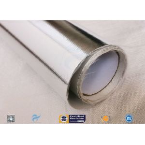 Heat Insulation 0.43mm Thick Aluminium Foil Coated Fiberglass Fabric