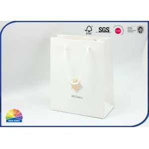 Eco Friendly 4C Print Customized Size Paper Gift Bag With Nylon Handle