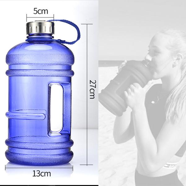 2.2 L and 1 Gallon Hot Sale Plastic Sports Water Bottle BPA Free Gym Jugs with Custom Logo Fitness Gallon Pots