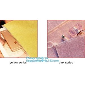 pencil handbags, makeup bags, School office supplies handle zipper file document