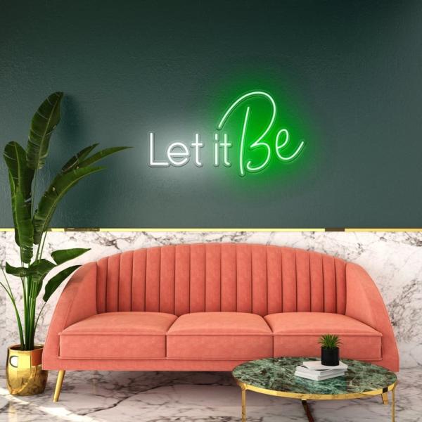 23cm Wall Mounted Neon Lighted Sign Led Approx 2m Milky White Jacket