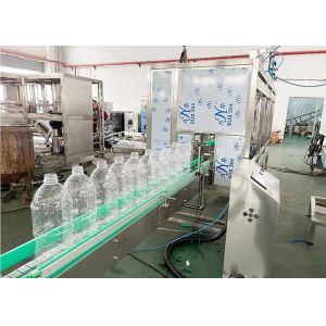 4000ml Water Filling Machines , Rising Filling Bottling Plant Machinery