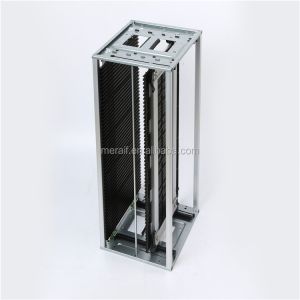 Screw Adjustable SMT PCB ESD Magazine Rack , Precision ESD Storage Racks Fully conductive, 120 C into the oven pcb storage rack
