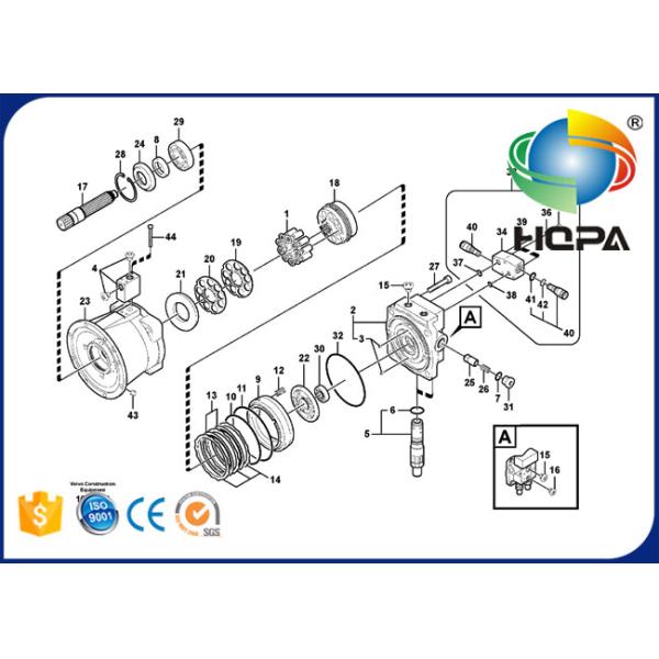 VOE14550656 14550656 Travel Motor Seal Kit for Volvo EC200B EC210B EC210C 