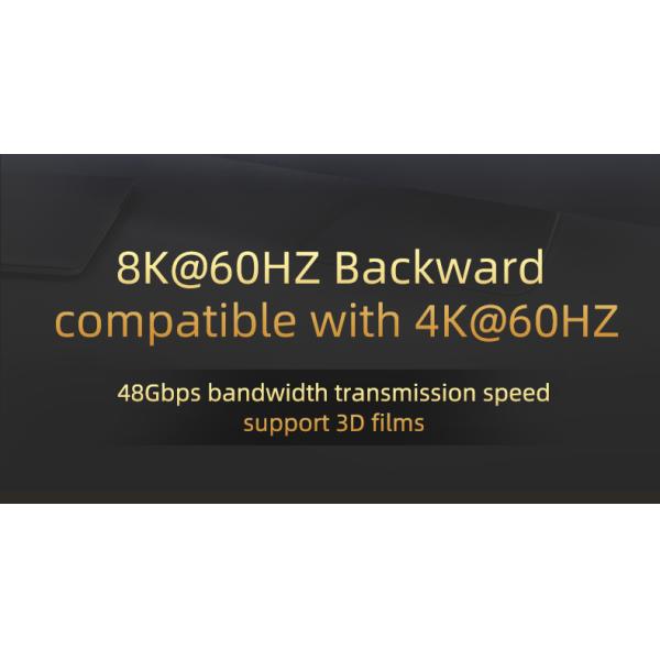 HDR VRR Copper Hdmi Cable 8k AM TO AM HDMI 8K 30 28AWG