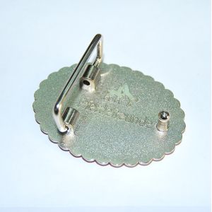 Pad Printing Silver / Antique Silver Personalized Belt Buckles