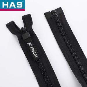 Quality #5 #7 Black Coil Nylon Zipper with additional tabbed puller for bags for sale