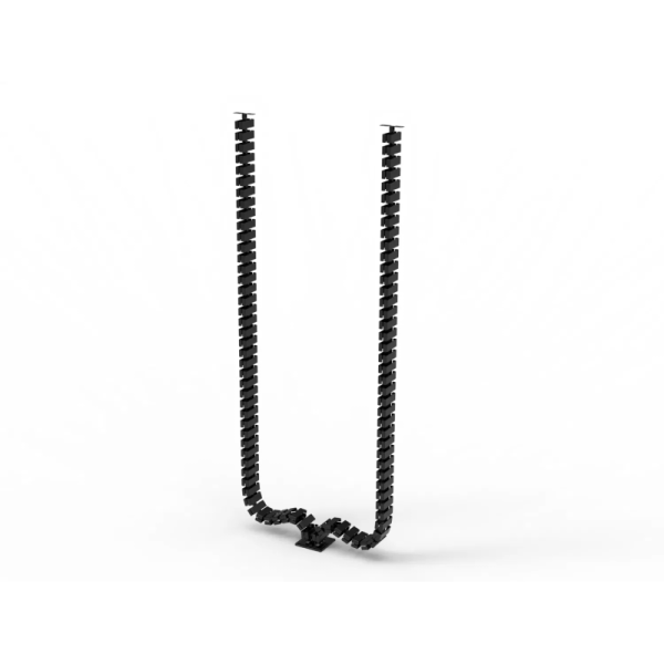 Double Chains Cable Management Spine showing modular vertebrae design