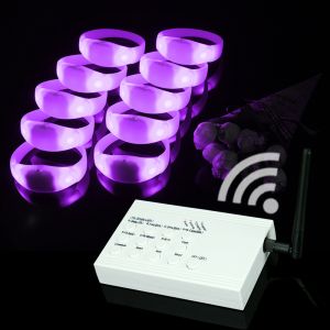 Remote Controlled Flashing LED Silicone Bracelets For Concert,Carnivals,