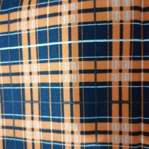 Plaid Printed Fire Resistant Material Fabric 210 Gram EN11611