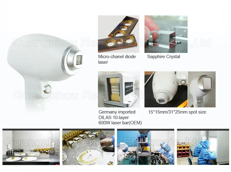 Portable 808nm Diode Laser Hair Removal Beauty Equipment with Ce Approval