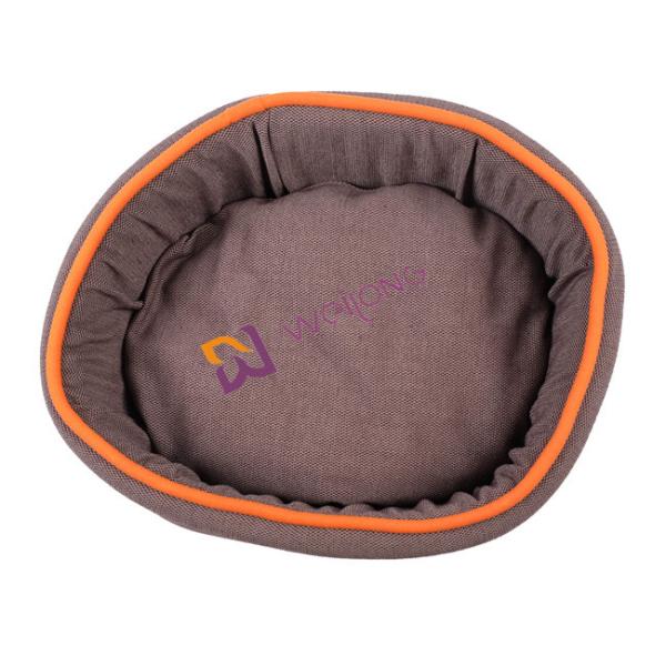 Buy Round Flax Donut Fully Washable Dog Bed Self Warming BSCI dog comfort bed at wholesale prices