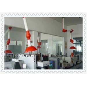 Acid Resistant Lab Fittings Ceiling Mounted PP Fume Extractor