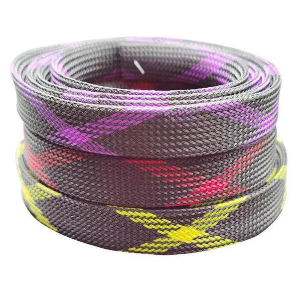 Pattern Nylon braided sleeve Electrical wire protective expandable polyester
