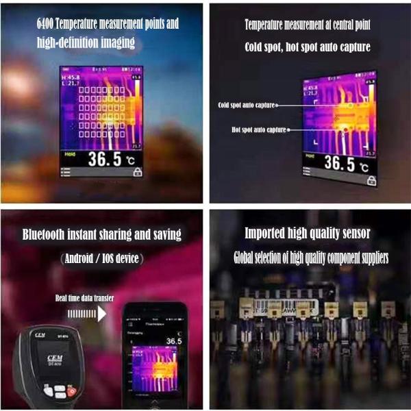 MCD 980Y 8G Body Temperature Detector IR Infrared Thermal Camera