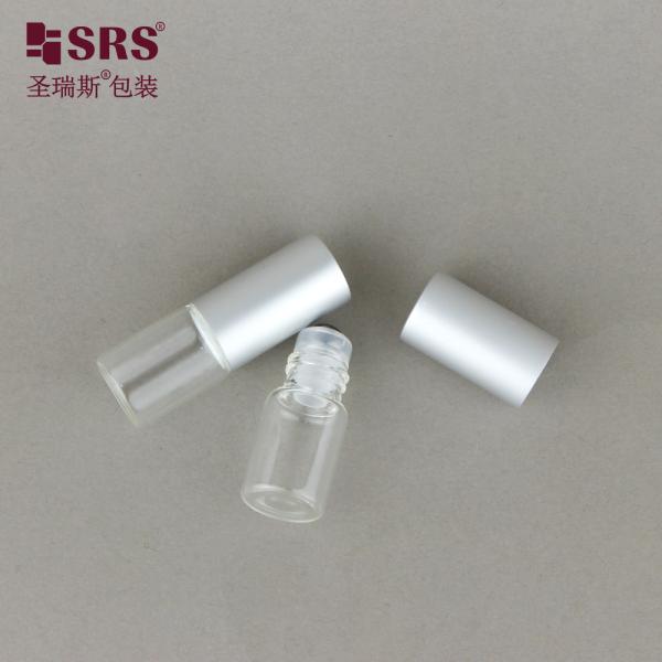 2ml Capacity Amber Cylindrical Glass Roller Perfume Bottle with Stock Samples No Leakage