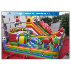 Childrens Outdoor Inflatable Combo Bouncers , Bouncy Castle Slide Play Equipment