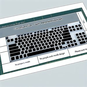 Custom Single Membrane Switch with Metal Dome Buttons