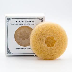 Pure Natural Dry Facial Konjac Sponge Biodegradable Customizable