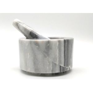 China Polished Natural Marble Stone Grinder Manual With Pestle on sale