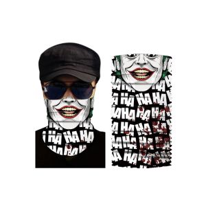 Wristband Black Caribbean Flags Printed Cartoon Face Bandana