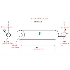 Polyester Disposable Cleanroom SMT Roll Wipe For Industrial Use