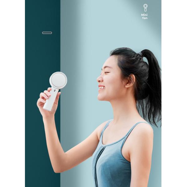 Bladeless Portable USB Handheld Fan 10hrs Outdoor Cooling 180 Degree Rotation