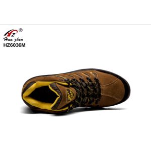 Men Brown Durable Composite Safety Shoes CE Approved For Industrial Workers