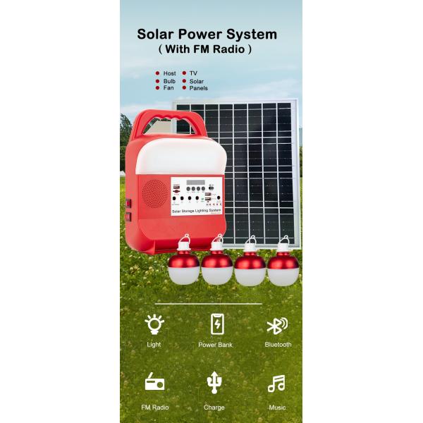 Outdoor Portable Solar Power Station Power Bank Station Rechargeable Camping Solar Flash Light