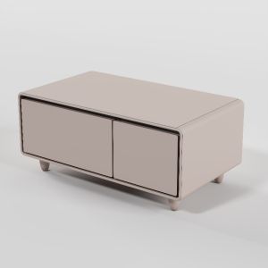 Tempered Glass Center Table with 28L Freezer Capacity and Smart Multifunction