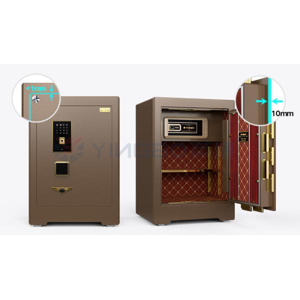 Dual Alarm Solid Steel Commercial Safe Box Bank Grade Biometric Fingerprint Lock 4 open ways