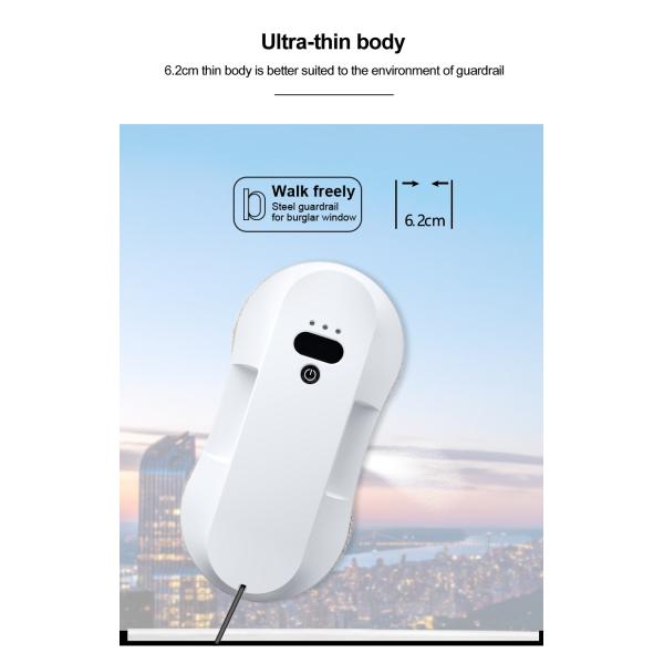 Ultra-Thin Electric Water Spray Robot for Household Bath and Exterior Cleaning US Plug Type