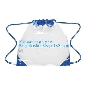 Promotional Transparent PVC Clear Drawstring Backpack Bags,Promotional Hot