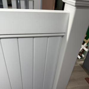 High Impact 6x8ft UV Resistant Vinyl White Privacy Fence Easy To Install