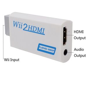 Wii to Converter Adapter with 3ft High Speed Cable Wii2 Adapter Output Video
