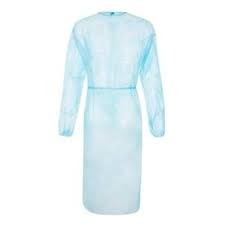 Quality Non Woven Protective Breathable Cloth Surgery Gowns Short Sleeve for sale
