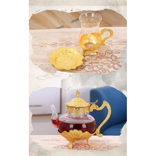 600ml Borosilicate Vintage Heat Resistant Glass Teapot