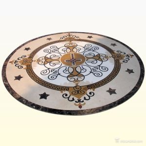 China marble Stone Carving Sculpture Yellow with brown MD-W-04