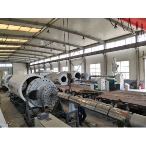 Vacuum Calibrating Pre Insulated pE Pipe Extrusion Line 150KW