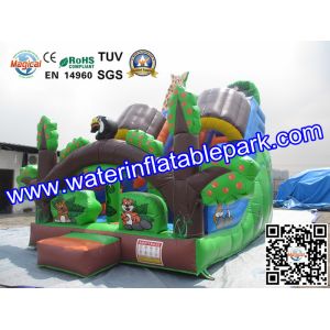 Custom Animal Inflatable Slide / Inflatable Dry Slide with Fire Resistant