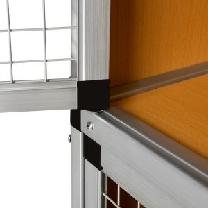 Outdoor 263×74×117cm 48kgs Aluminum Laying Hens Coop